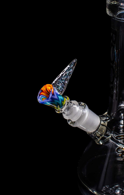 ROOR® HornTini Color Worked Bowl 10mm with vibrant handmade design.