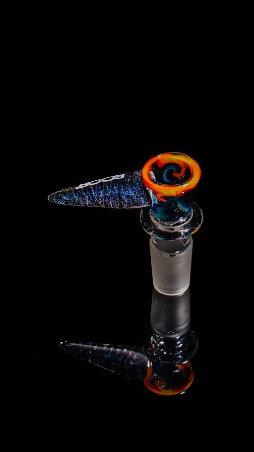 ROOR® HornTini Color Worked Bowl 18mm, handmade glass with vibrant colors.