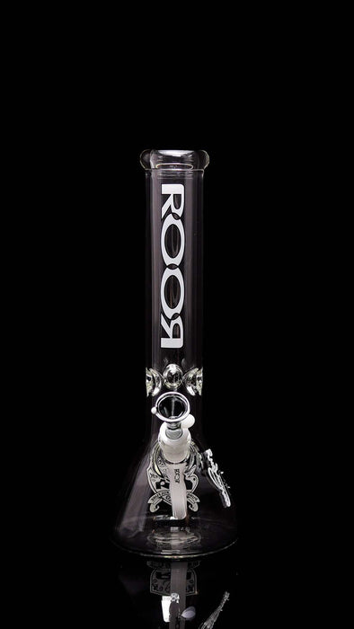 ROOR 14" Beaker with White Black Outline, Intro Collector Series, 50x5mm glass.