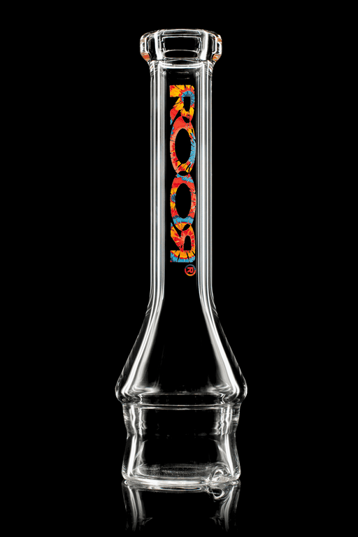 ROOR® Puff Co. Peak glass top attachment for Puff Co. Peak and Peak Pro with colorful logo and dry function.