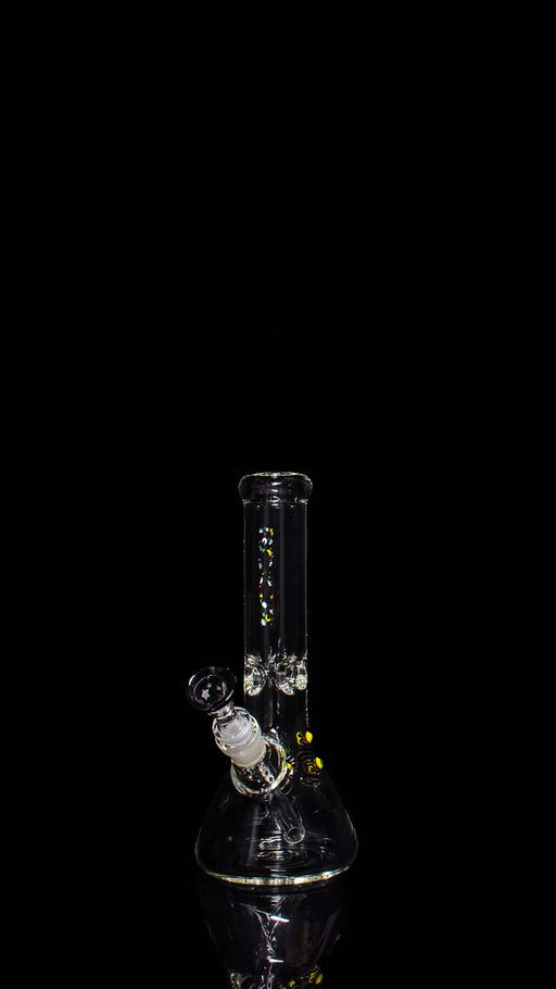 ROOR® 10" Beaker with Galaxy Decal and Black Rim Bowl featuring Sandblasted Stars on German Schott Glass.