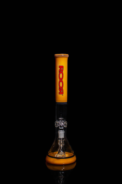 ROOR® Tech Fixed 18" Beaker 50x5mm Tangie & Black with red branding.