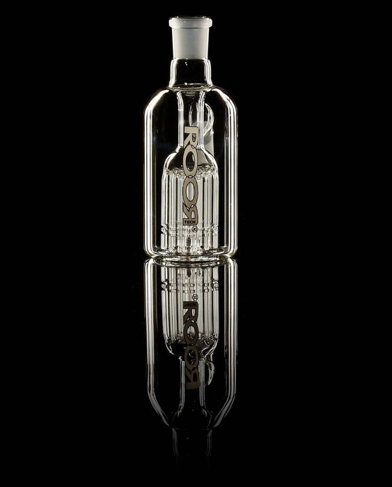 ROOR® Tech® ash catcher with 45-degree arm and 18.8mm joint, featuring 10-arm tree percolator.