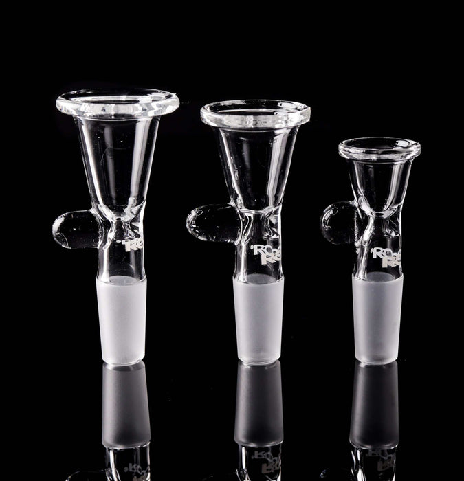 ROOR® 14mm Classic Funnel Bowl with Round Handle in three sizes.