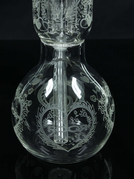 ROOR Tech 4-Arm Tree Bubble Base Love Edition with heart design, 14" German Duran Schott glass.