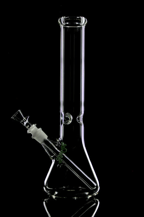 ROOR® Classic 14" Beaker Custom Built, handcrafted German Schott glass, unique signature, built-in ice pinches, customizable options.