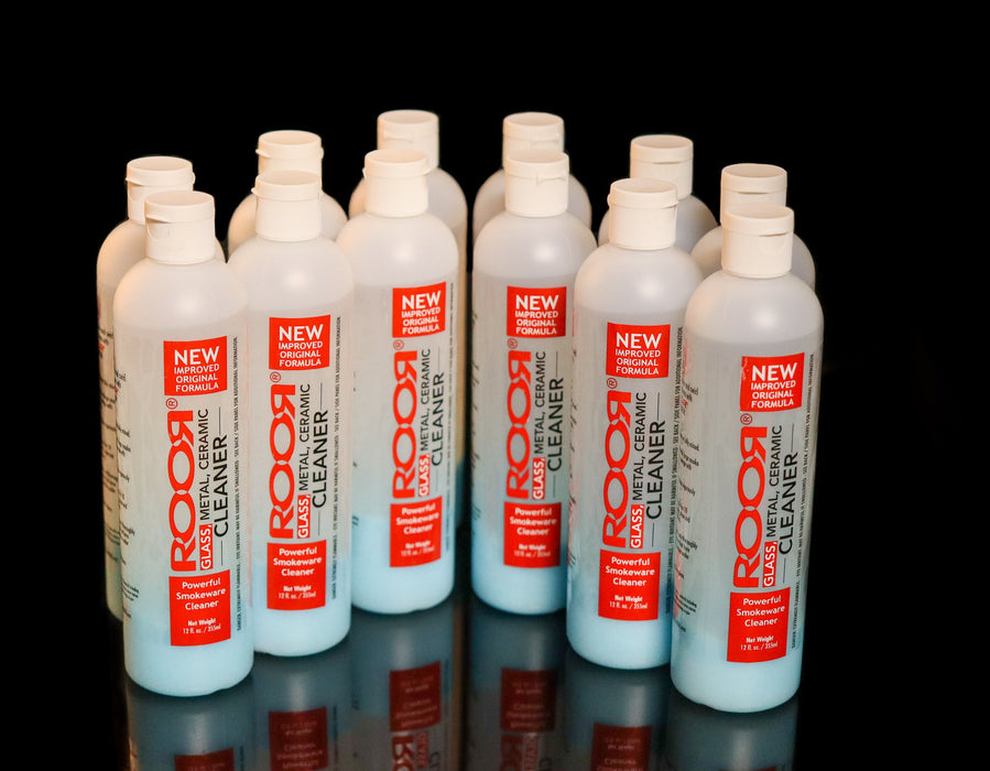 ROOR® 12 OZ. Smokeware Cleaner Bottles, Fast-Acting Formula, Shining Glass.