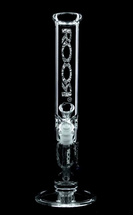 ROOR® Classic 14" Straight 45x5mm Lace glass smoking tube with lace decal.