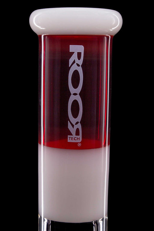 ROOR® Tech Fixed 14" Beaker in white and limited edition red, made from 50x5mm German glass with logo.