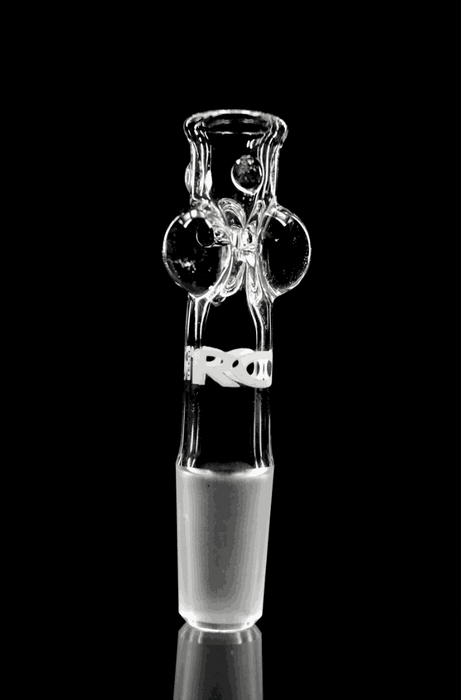 ROOR® Tech Bowl 14.5mm made from German Duran Schott Glass with decal, flared lip, and built-in screen.