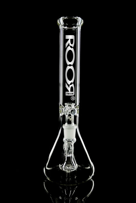 ROOR® Tech Fixed 14" Beaker 50x5mm Clear on black background.