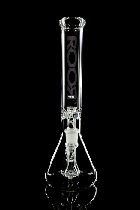 ROOR® Tech Fixed 18" Beaker 50x5mm Clear with built-in percolator and ice-pinches