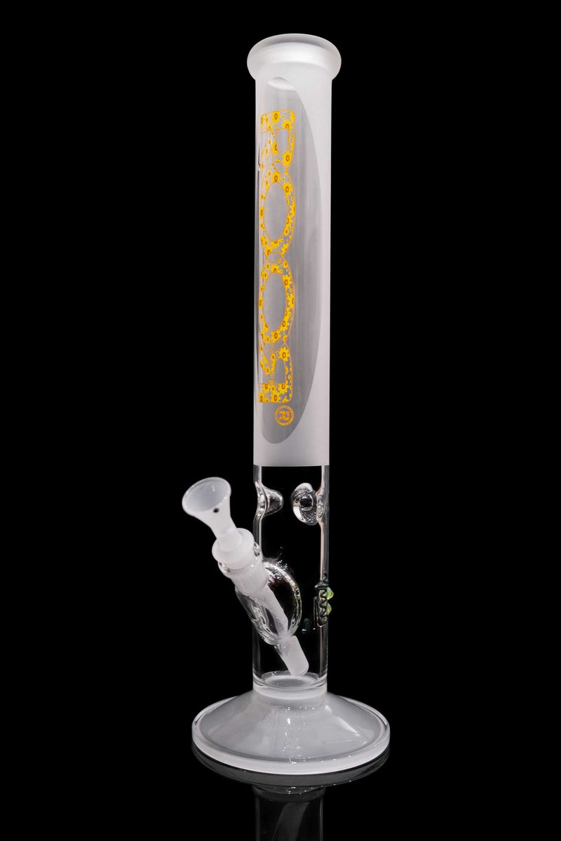 ROOR Classic 18 inch straight water pipe in thick 50x5mm borosilicate glass, FROSTY limited edition