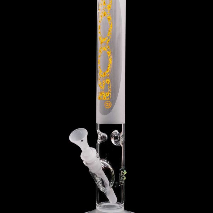 ROOR Classic 18 inch straight water pipe in thick 50x5mm borosilicate glass, FROSTY limited edition