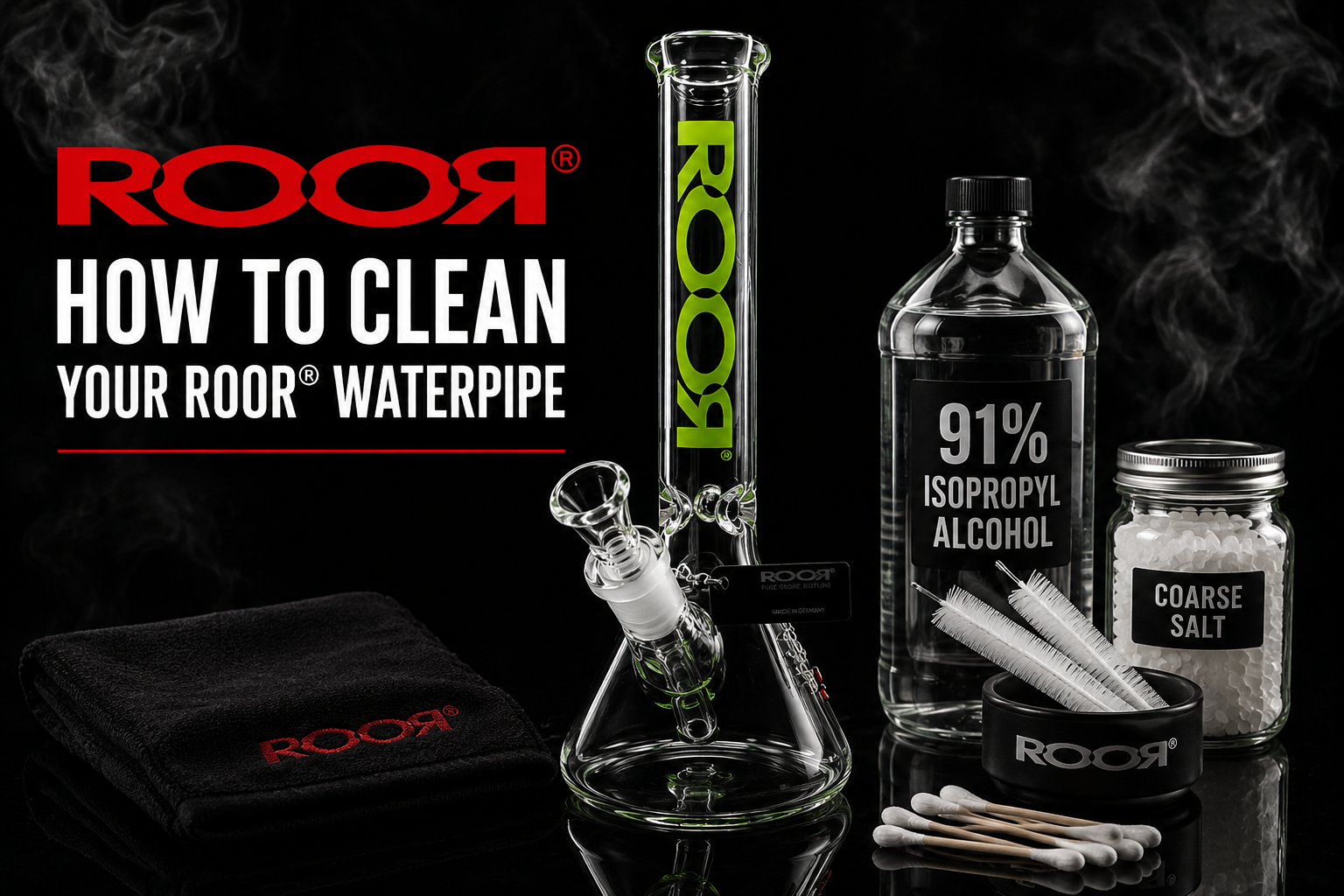 How to Clean Your ROOR® Waterpipe
