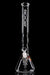 ROOR® Custom 30th Anniversary 18-inch clear beaker bong with platinum decal and limited edition design.