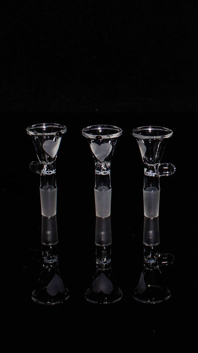 ROOR® 14mm Classic Funnel Bowl Sandblasted Heart Design