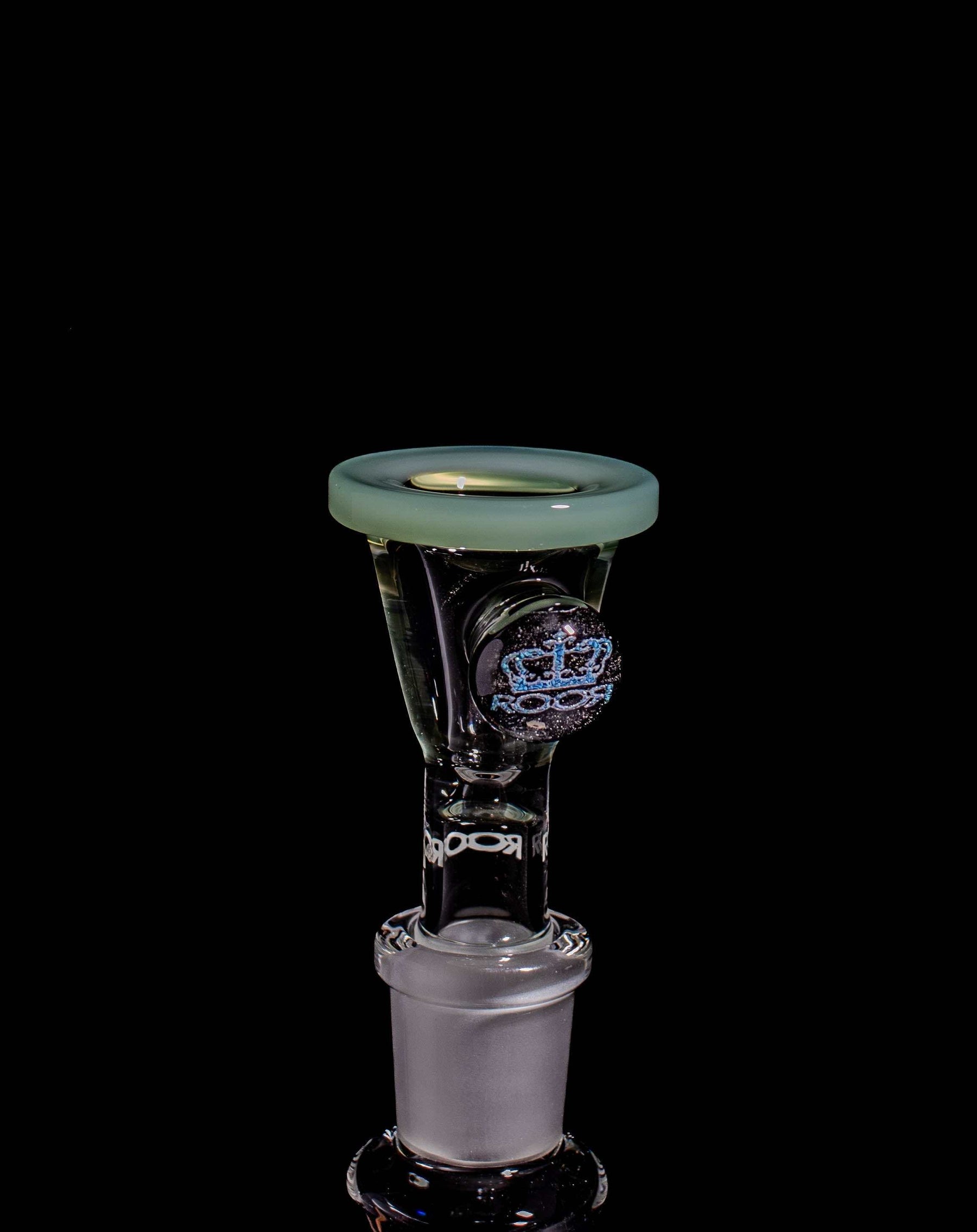 ROOR® Dichro Marble Color Rim Bowl in Mint Green with 14.5mm or 18.8mm male joint.
