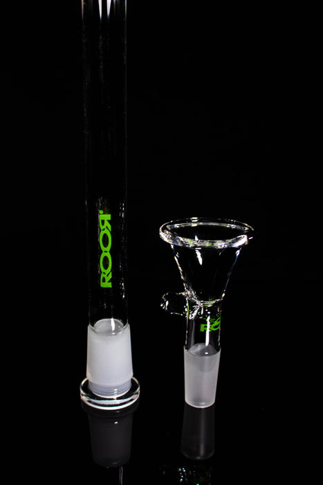 ROOR® Downstem & Bowl Set Green Decal