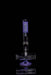 ROOR® Tech 18” Inline Purple & Black glass bong with percolator design.