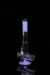 ROOR® Tech 18” Inline water pipe, purple and black design, with ice pinches and ash-catcher, made of 50mm x 5mm glass.