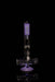 ROOR® Tech 18” Inline Purple & Black glass with flared ends and ice-pinches for cooling, showcasing enhanced percolation design.