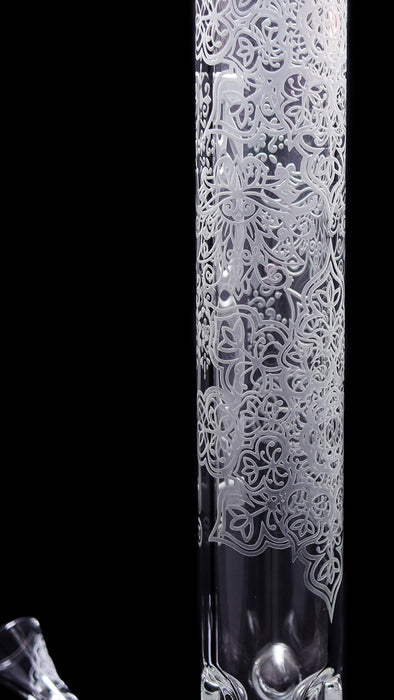 ROOR® Sandblasted 18" Beaker 50x5mm Henna Design