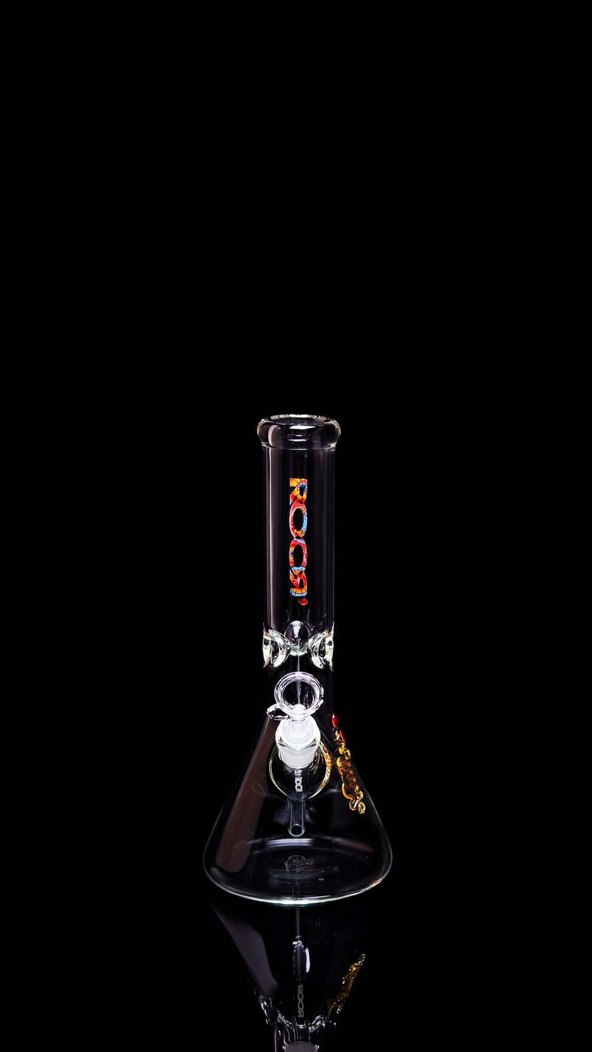 ROOR® Mini 10" Beaker 38x4mm Clear with signature design, German Schott glass.