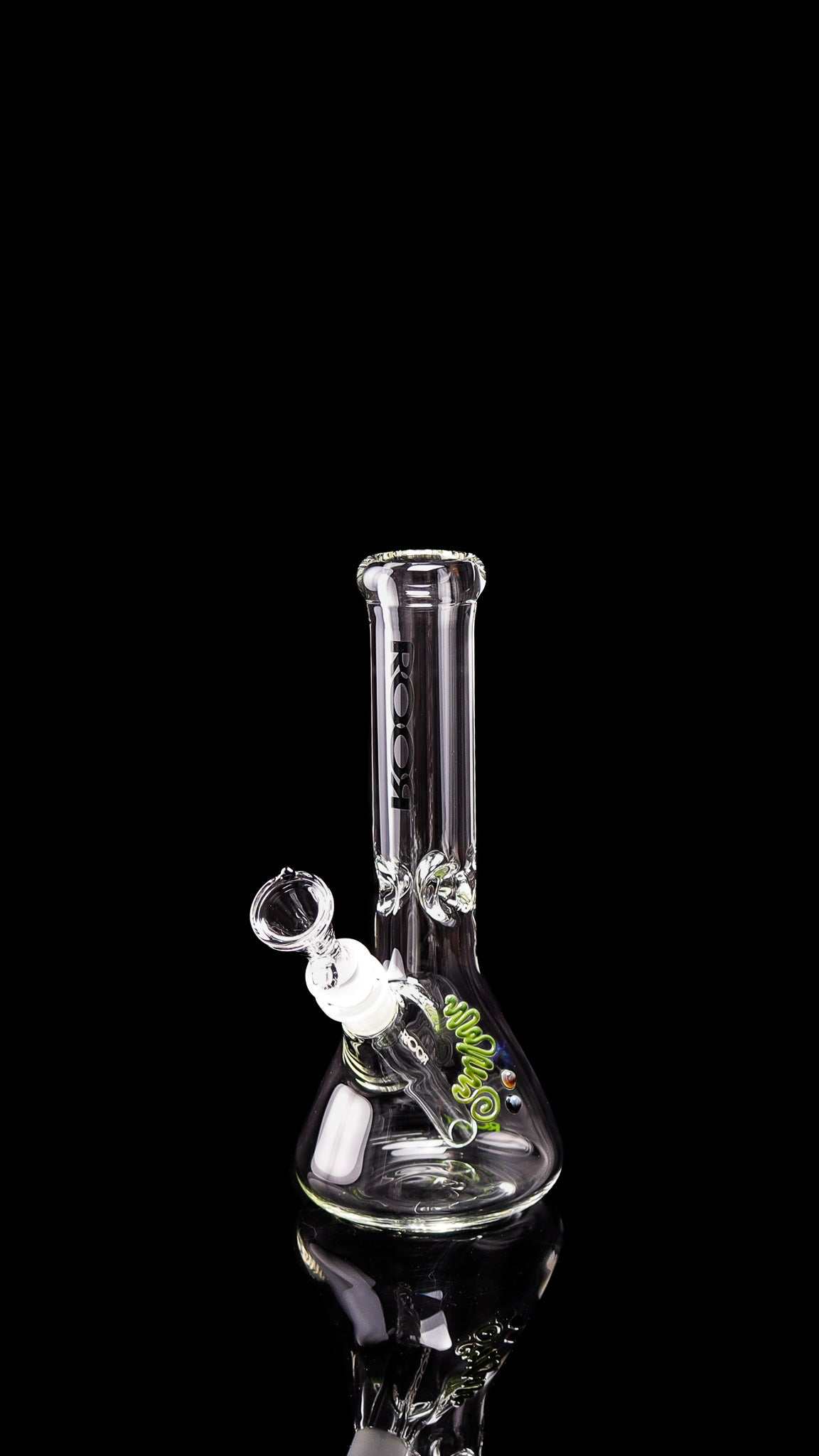 ROOR® 10" Beaker made of 40x7mm German Schott glass with unique signature and ice pinches for cooling