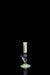 ROOR® Mini 10" Straight Bong in Milky Green with Galaxy Decal on Black Background
