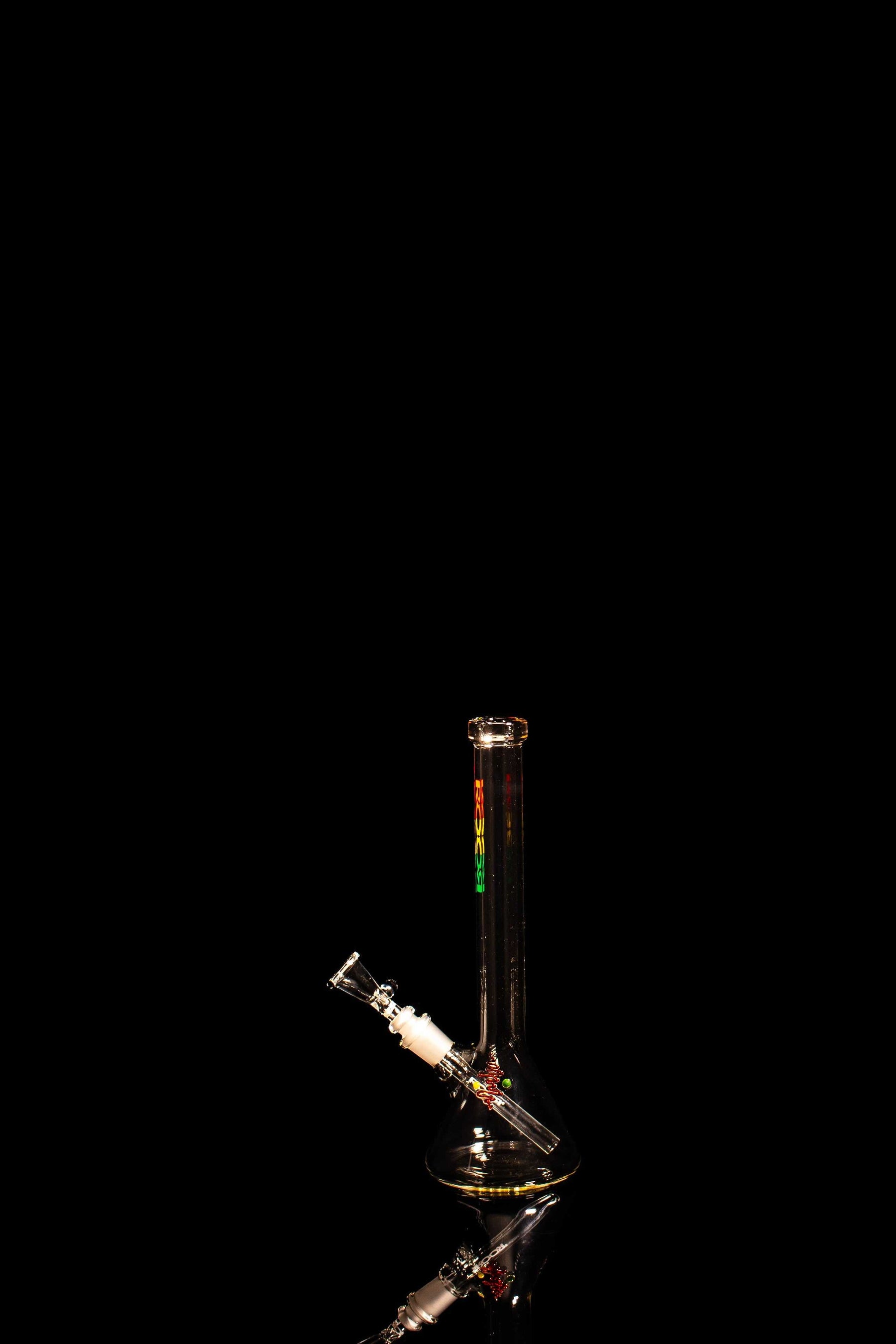 ROOR® Limited Edition Mini 10" Tiny Sista Rasta Decal glass bong.