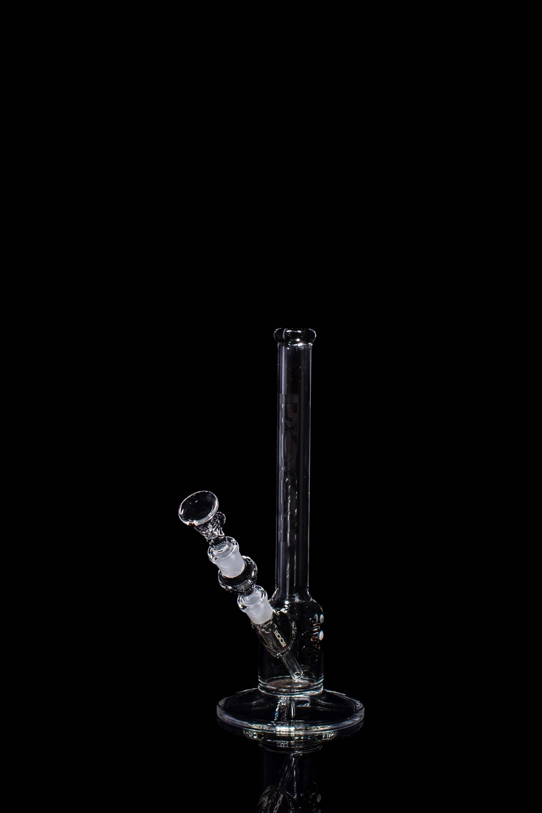 ROOR Classic 12" Snapper 26x4mm Black Label glass tube on black background.