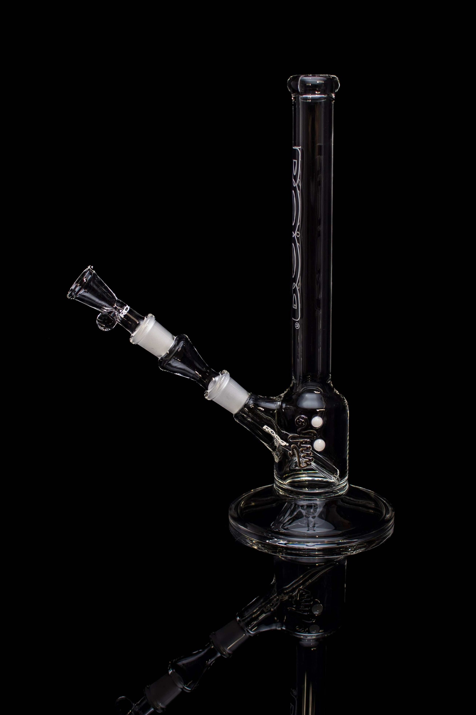 ROOR Classic 12" Snapper 26x4mm Black White Outline Label glass tube.