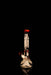 ROOR® Custom Strawberry Dream 14" red edition beaker bong with sandblasted design and colored accents