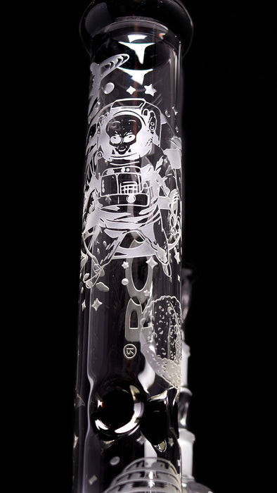 Collectors Set - ROOR® Strains Alien O.G 14” Beaker 45x5 & Matching Alien O.G Ashcatcher 14mm ($100+ Savings)