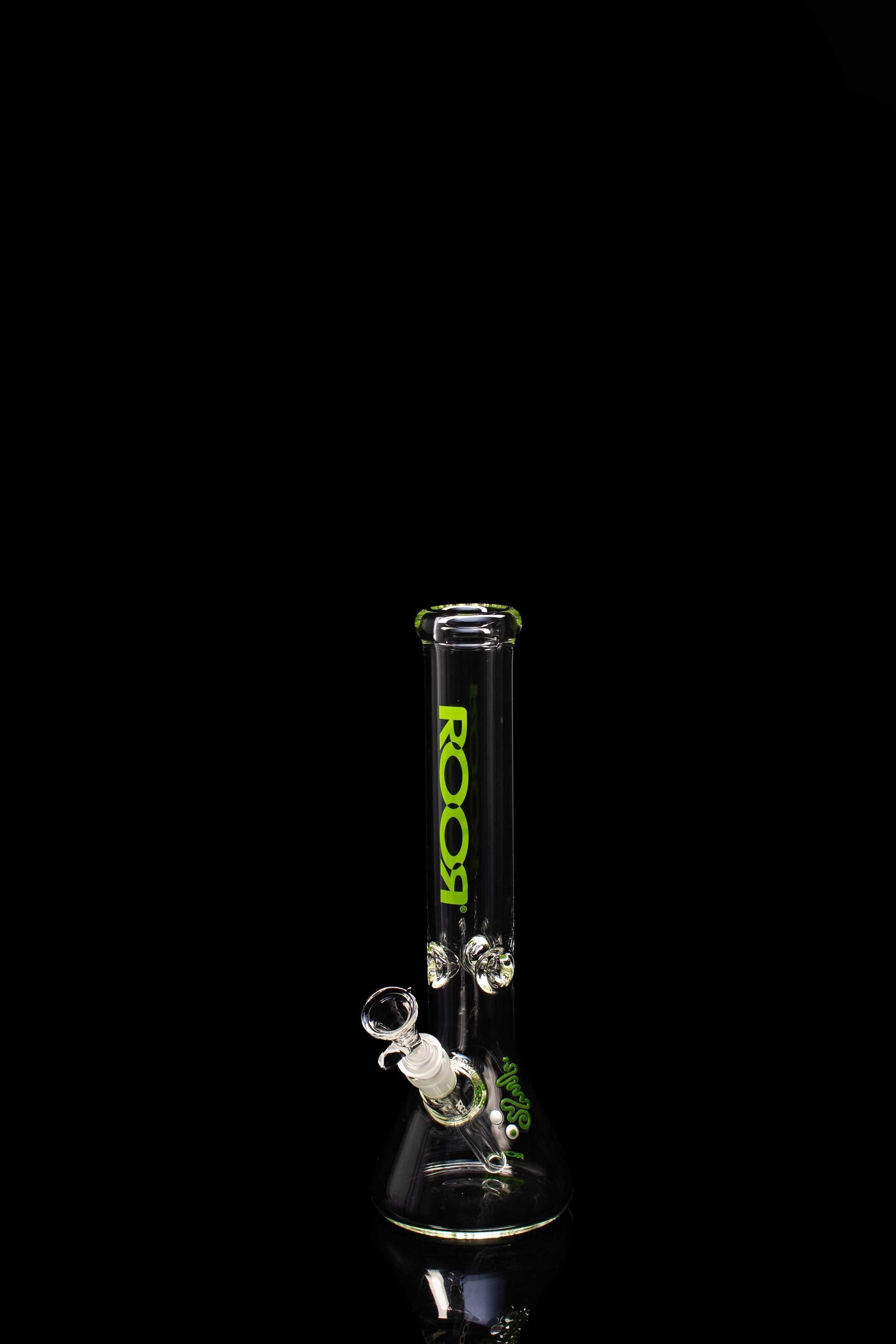ROOR® Classic 14" Beaker 50x7mm Green with ice pinches and green decal.