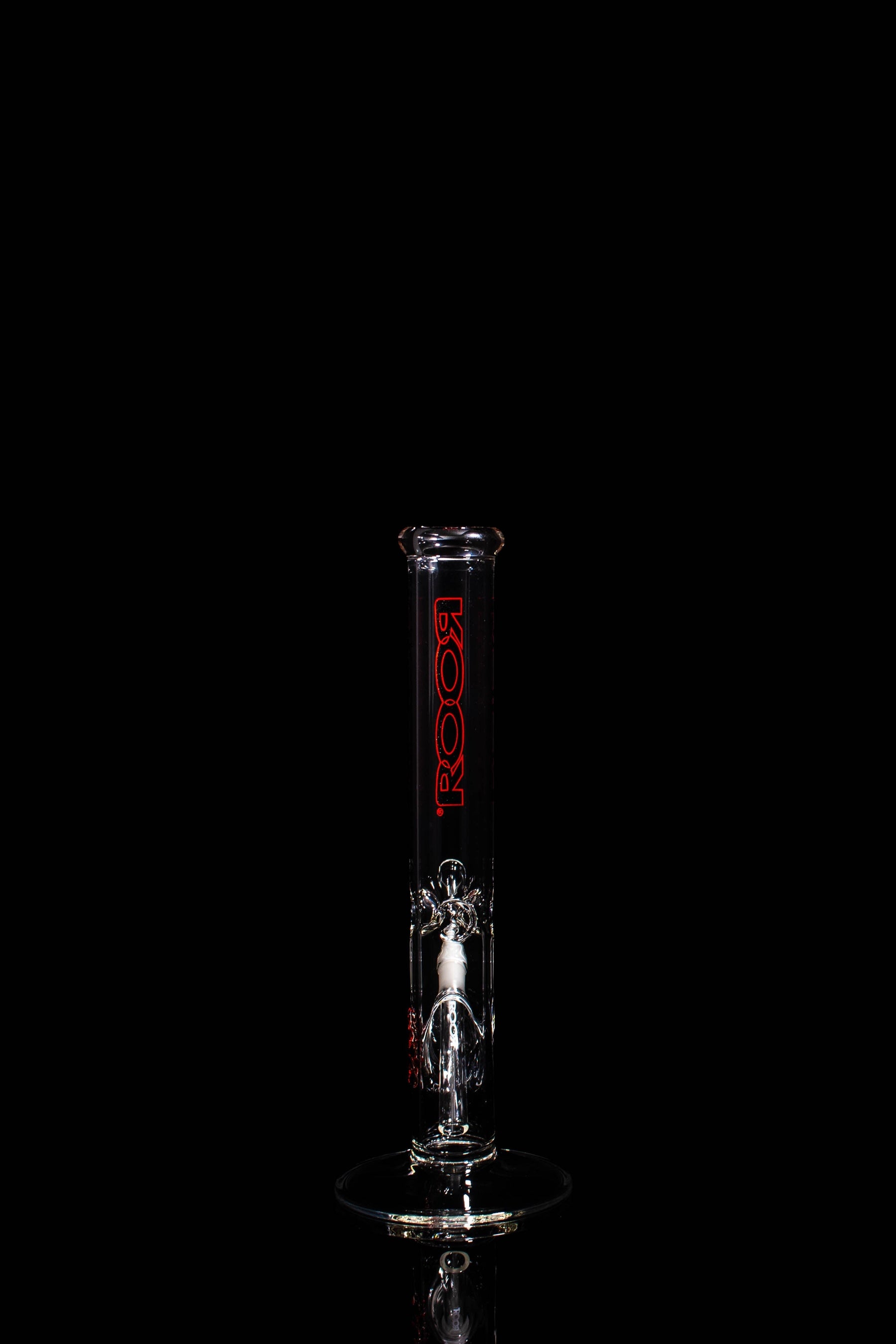ROOR® Classic 14" Straight pipe with black and red outline on black background.