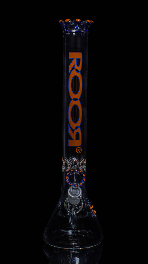 ROOR® Classic 18-inch beaker glass water pipe, Blue Orange edition detail