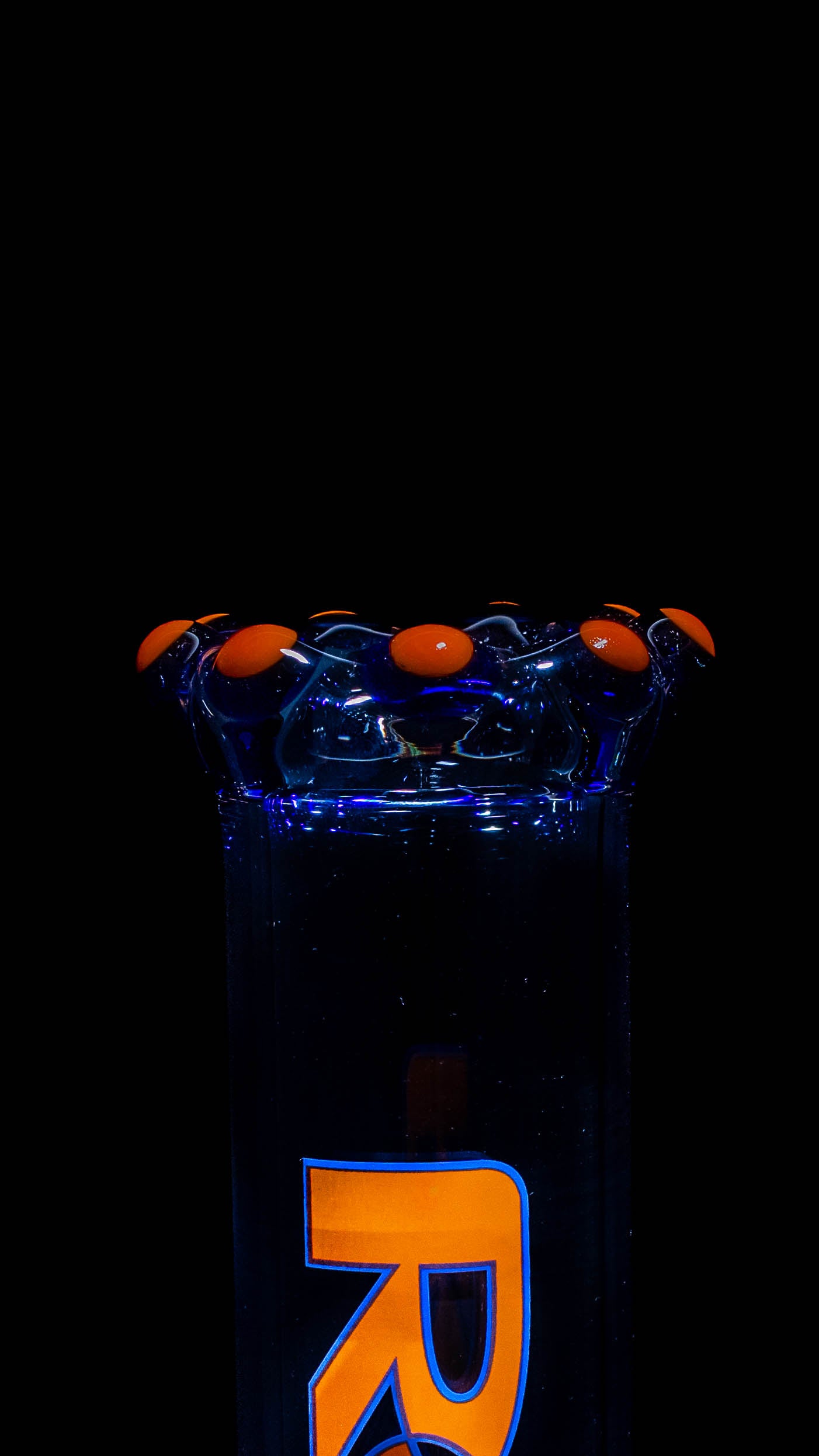 ROOR® Classic 18" Beaker 50x5mm Double Crown Blue Orange