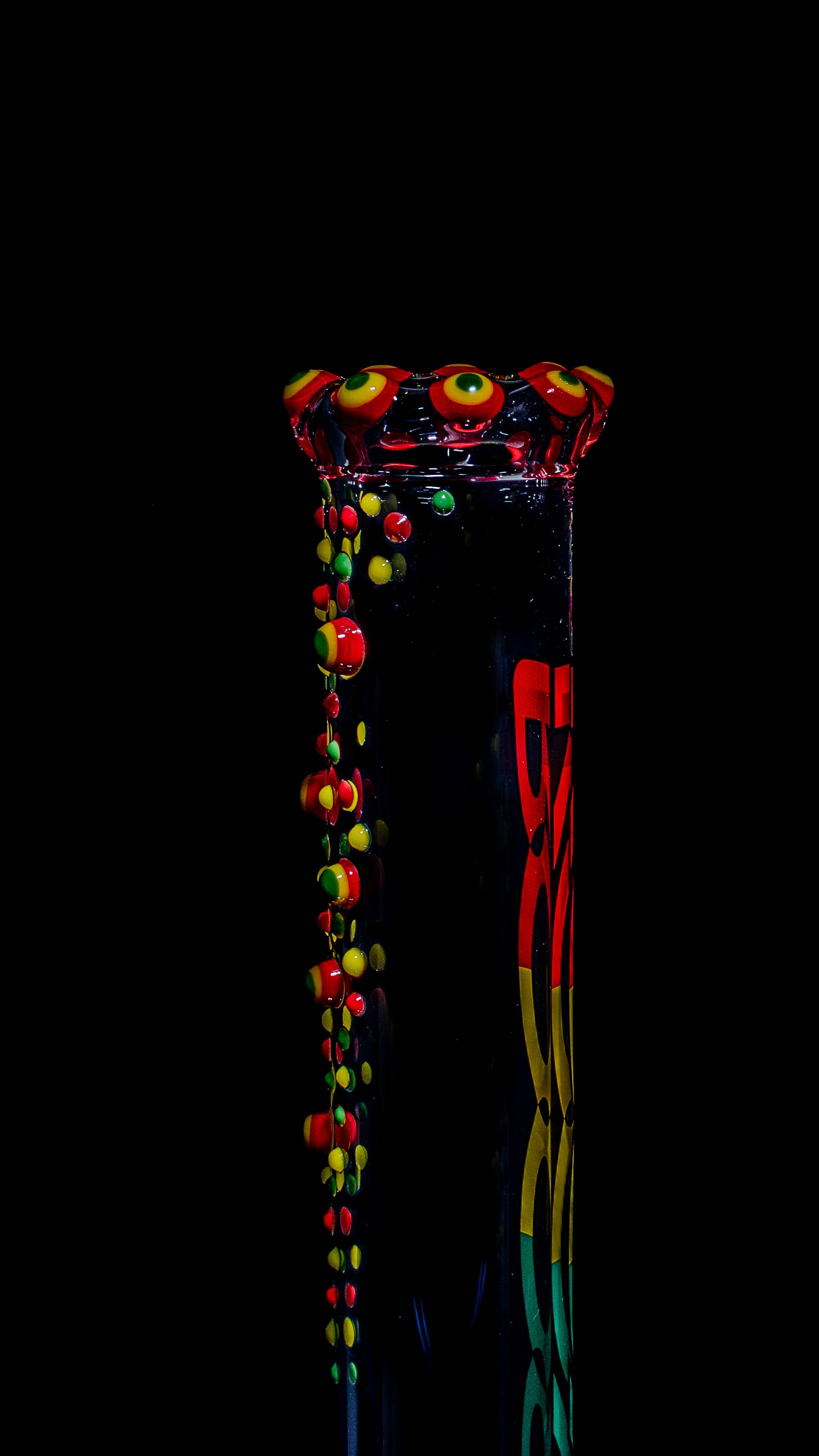 ROOR® Classic 18" Beaker 50x5mm RastaFari Dottie Extravaganza