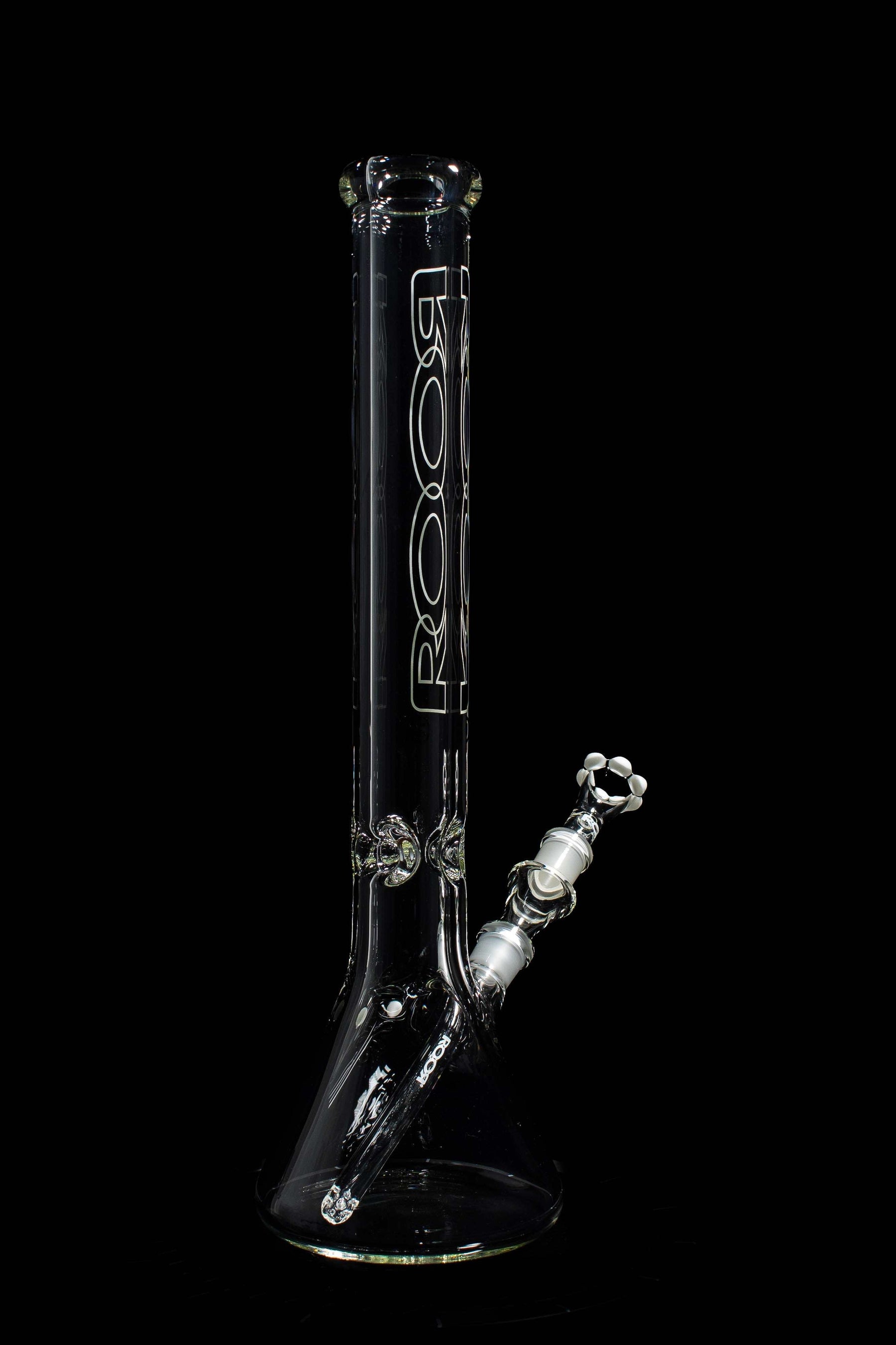 ROOR® Classic 18" Beaker 50x9mm black white outline with crown bowl on a black background.