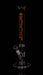 ROOR® Classic 14" Straight bong with woodgrain design, made from German Schott glass.