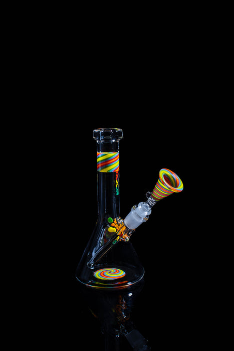 ROOR® Micro 6" Beaker 26x4mm Custom Color Worked Sections