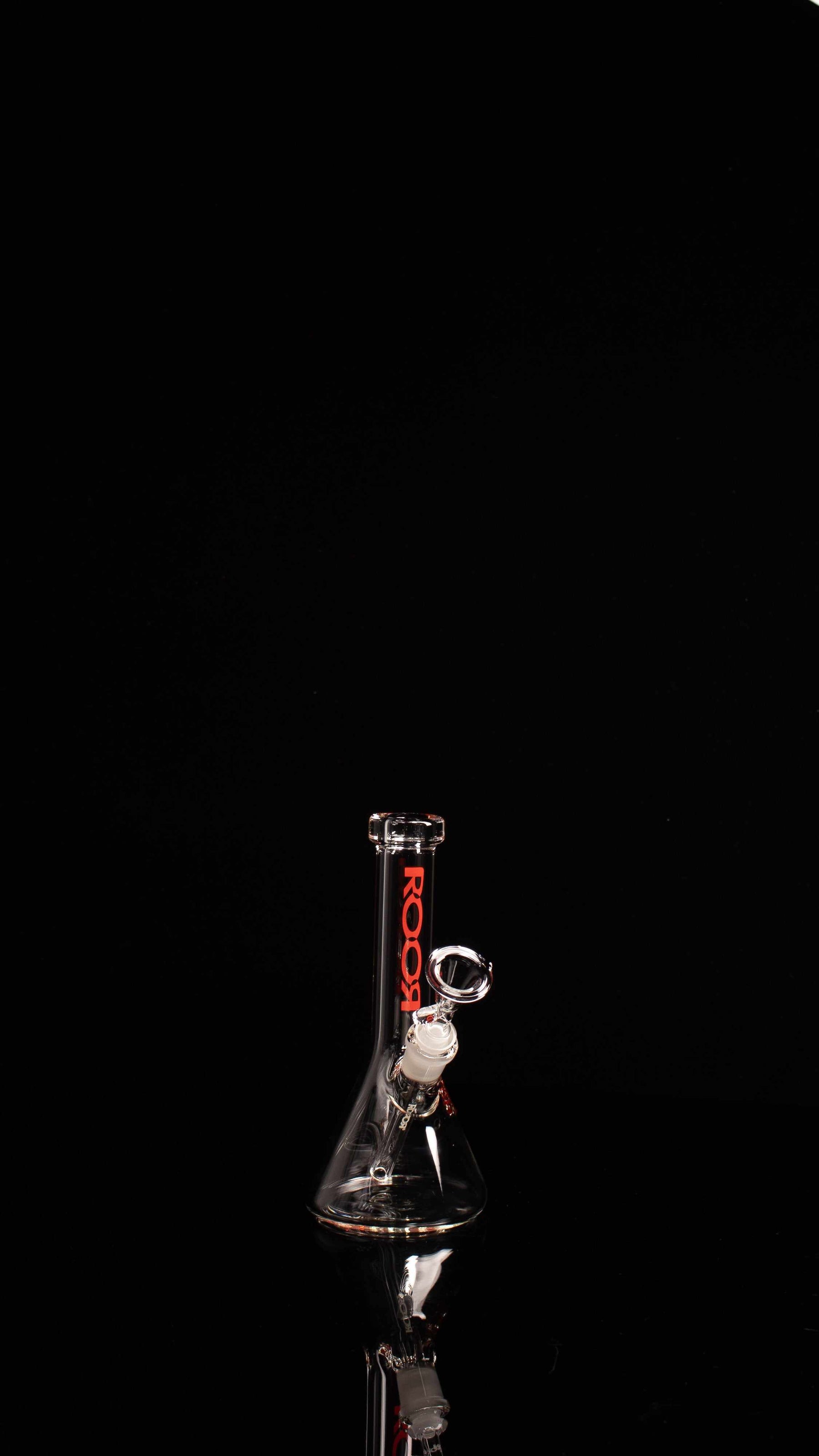 ROOR® Micro 6" Beaker 26x4mm clear glass with unique artist signature.