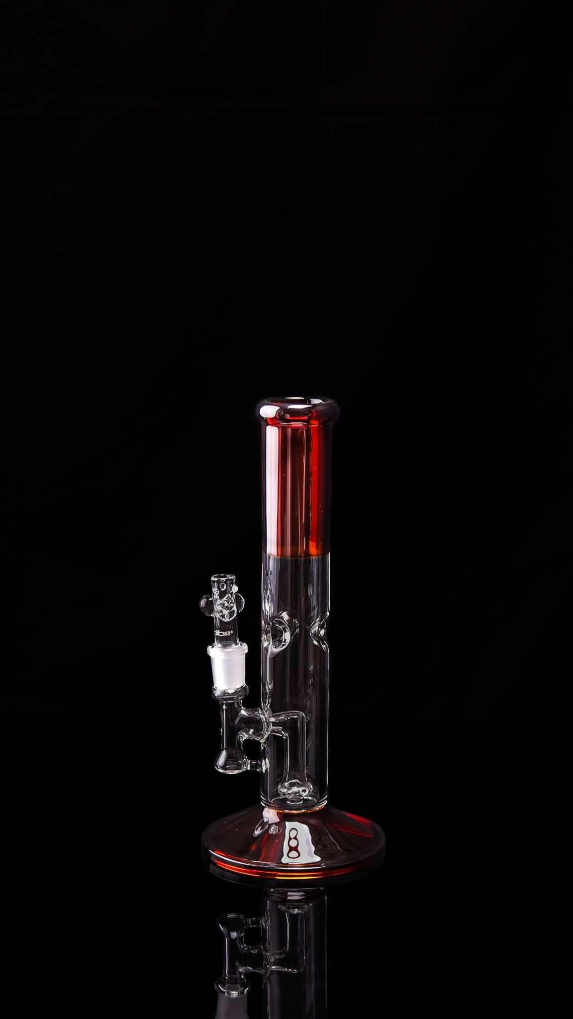 ROOR® Tech Mini Fixed 10” Straight Tube in Amber Color - 38x4mm German Glass