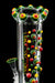 14" ROOR Rastafari Dottie Extravaganza beaker with Rasta colors and custom details