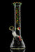 ROOR Rastafari Dottie 14-inch custom beaker with Rasta colors and triple color crown upgrade