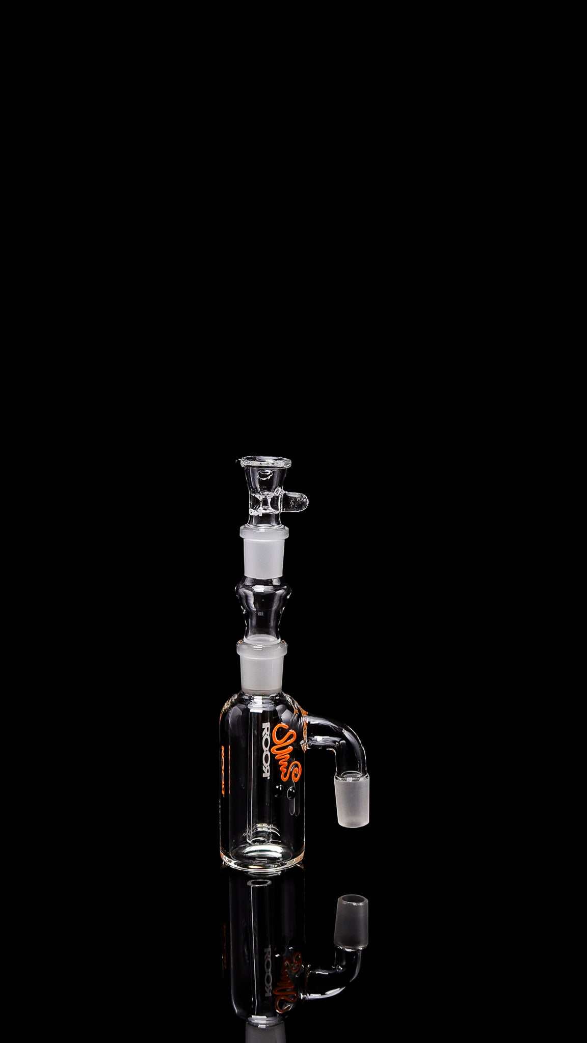 ROOR® Classic Ash Catcher 14.5mm Joint with glass body and bistable joints.