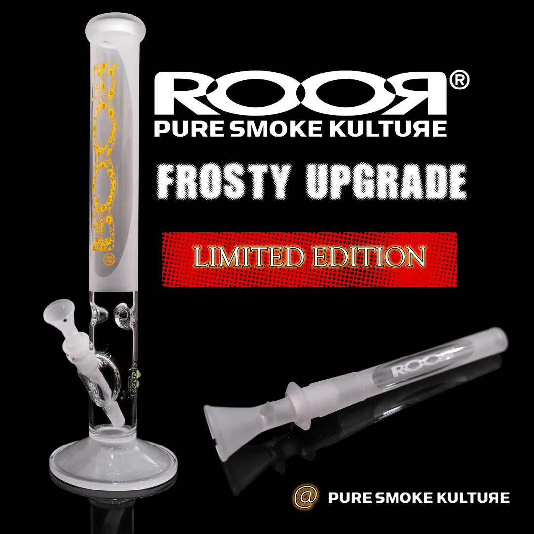 ROOR Classic 18 inch straight tube with Frosty frosted glass upgrade
