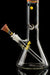 ROOR® Spectrum Series No. 1 Rainbow 18-inch clear beaker bong with custom rainbow color section and classic funnel bowl